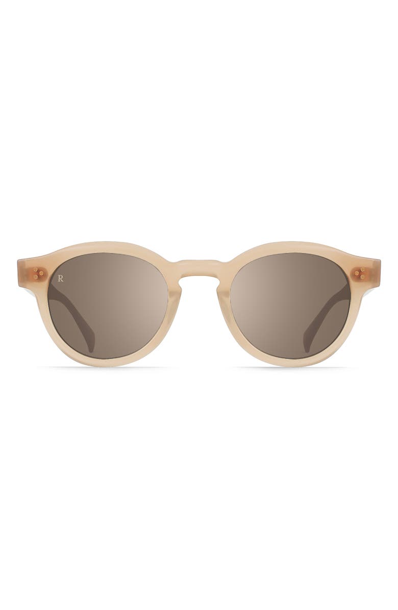 RAEN Zelti 49mm Mirrored Small Round Sunglasses, Main, color,