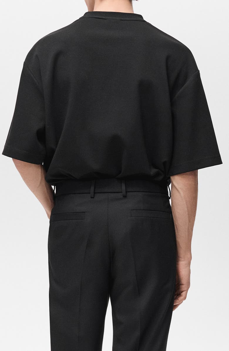 MANGO Oversize Stretch Cotton T-Shirt, Alternate, color, 