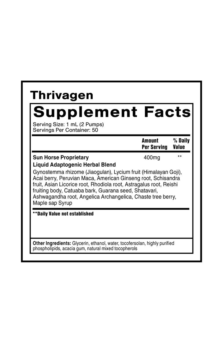 Quicksilver Scientific Thrivagen Adaptogenic Shatavari and Maca Root Supplement, Alternate, color, NO COLOR