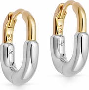 Astley Clarke Gold & Silver Aurora U-Hoop Huggie