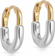 Astley Clarke Gold & Silver Aurora U-Hoop Huggie