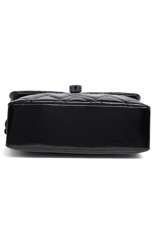 Kurt Geiger London Brixton Lock Drench Leather Bag In Black
