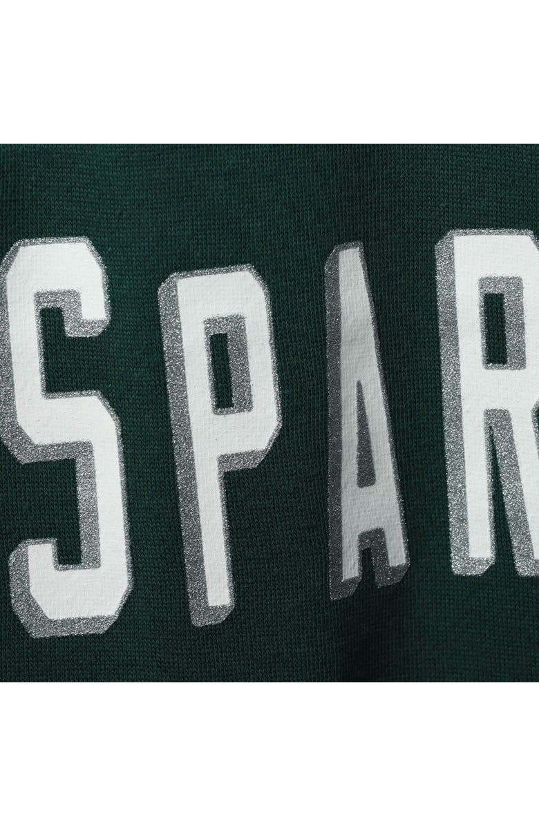 G-III 4HER BY CARL BANKS Women's G-III 4Her by Carl Banks Green/White Michigan State Spartans 3rd Down Short Sleeve T-Shirt Dress, Alternate, color, 