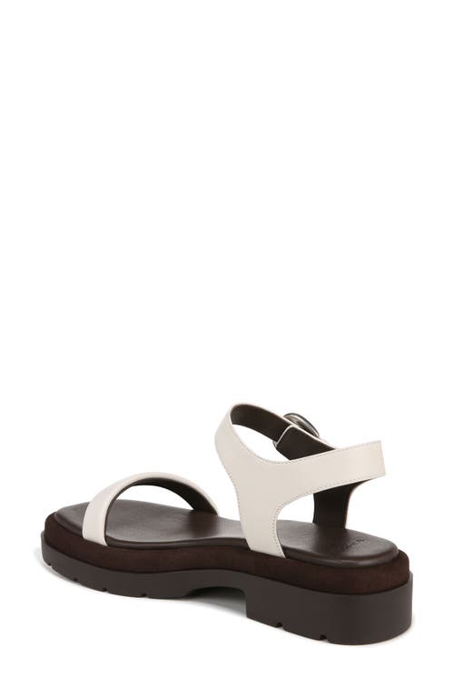 Vince Heloise Ankle Strap Platform Sandal In Milk