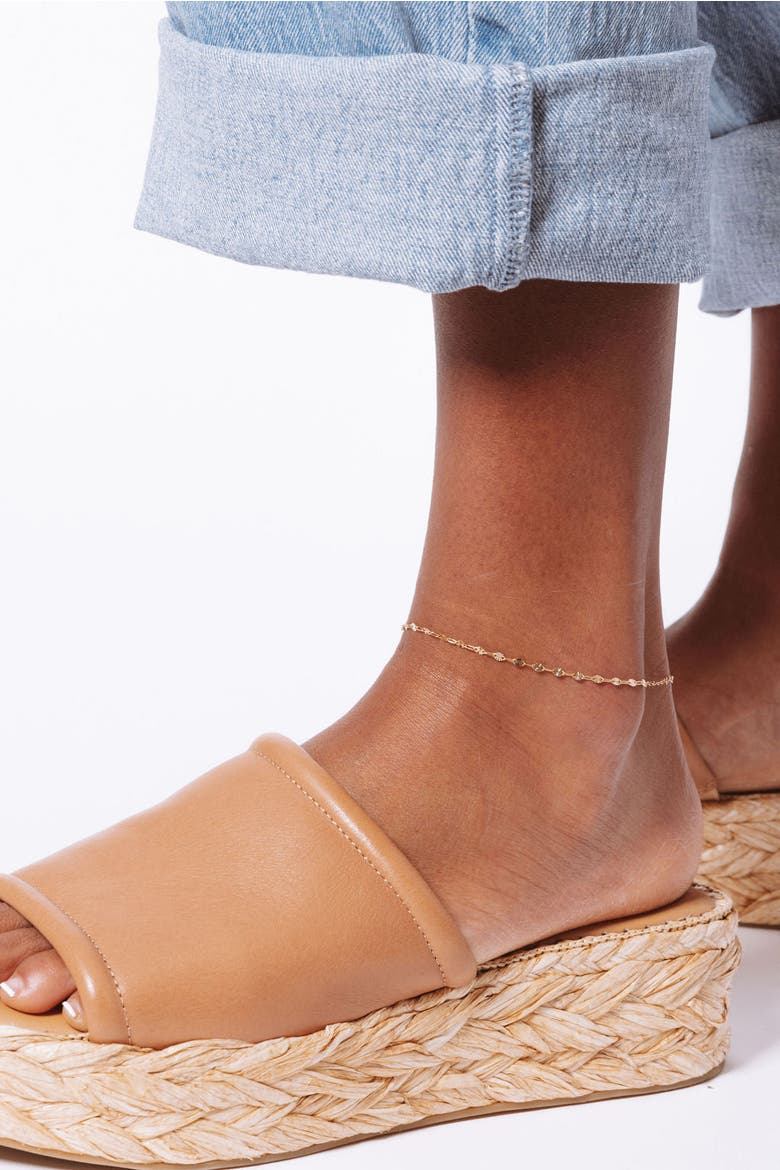Rio Anklet, Alternate, color, Gold