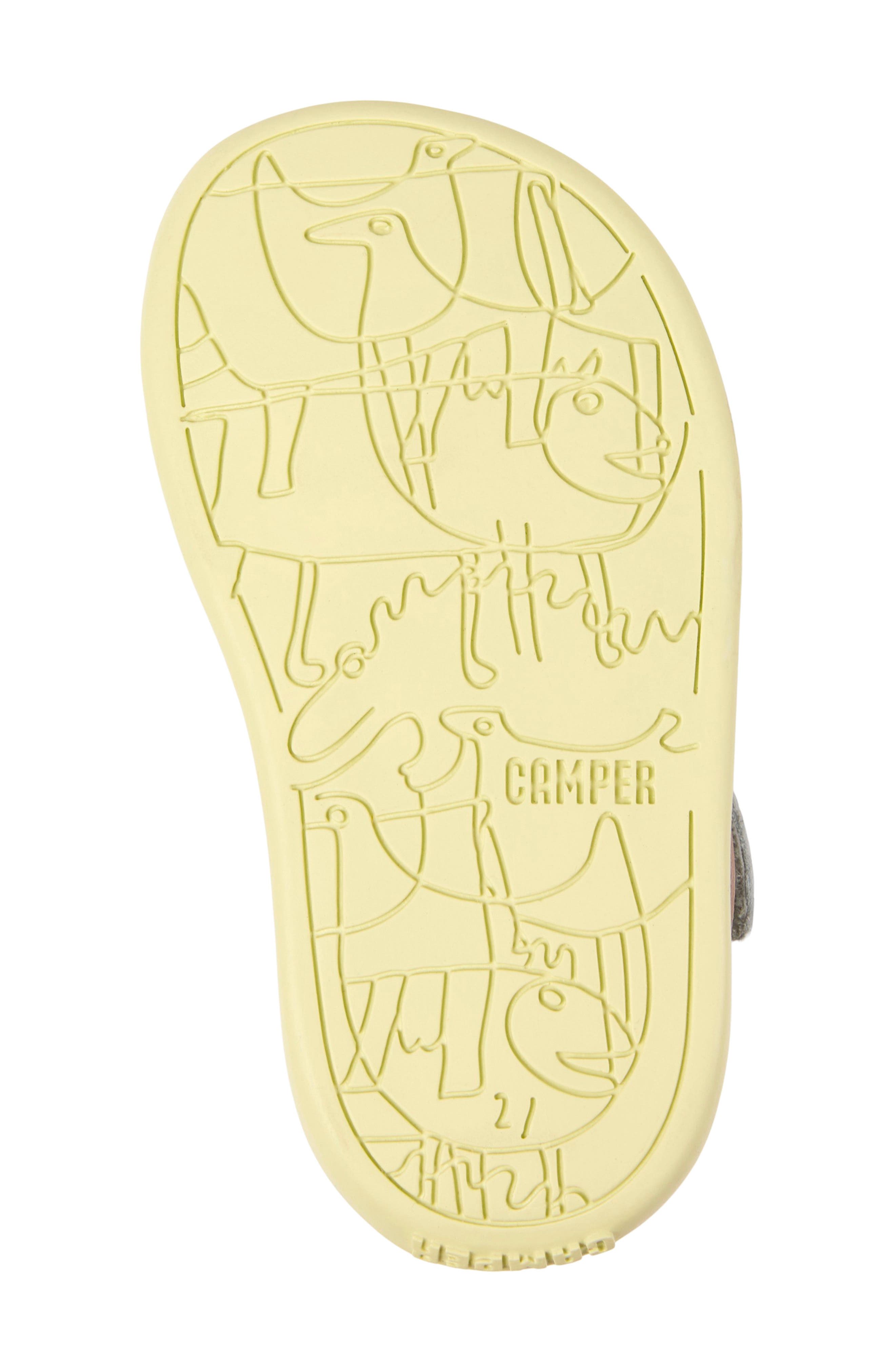 Camper Kids' Bicho Sandal, Alternate, color, Medium Gray