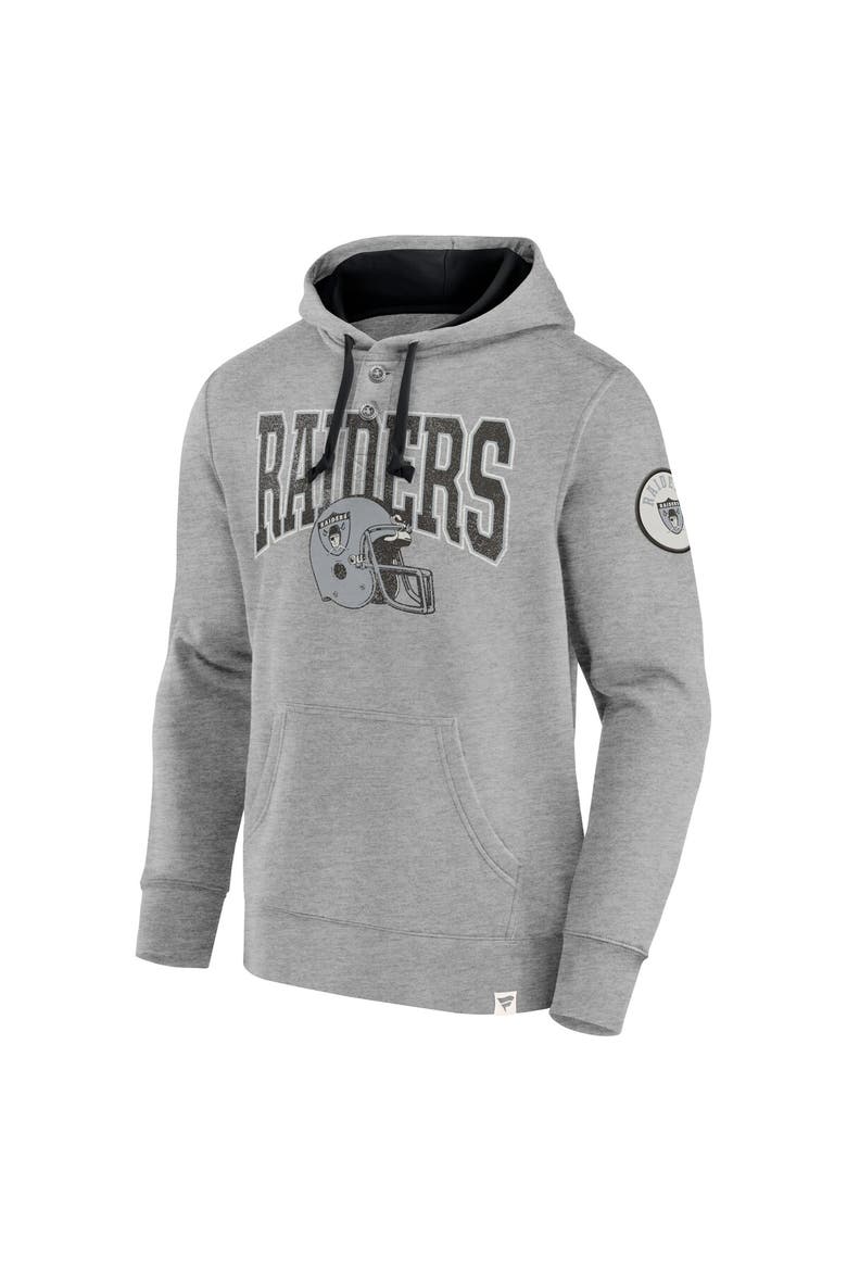 Men's Fanatics  Black Las Vegas Raiders Label Maker Pullover Hoodie, Alternate, color, Gray