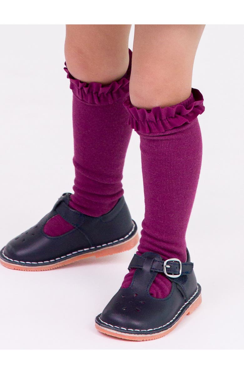 RuffleButts Toddler Girls 3-Pack Knee High Socks, Alternate, color,