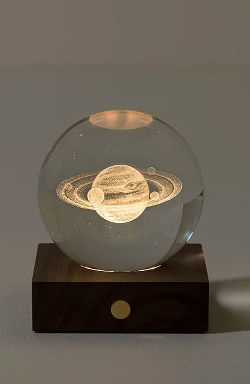 Uncommon Goods Saturn Light Globe In Clear Globe