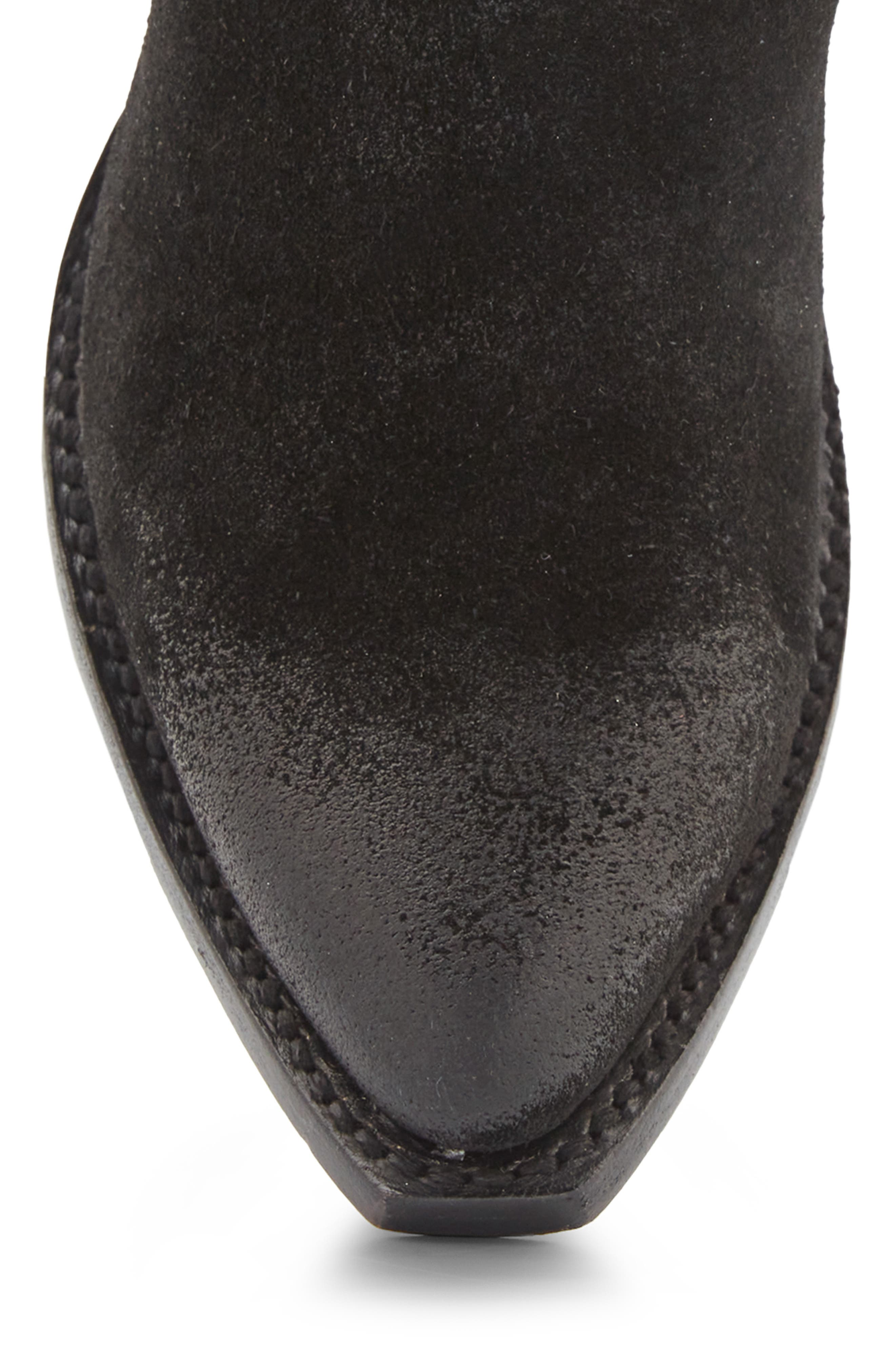 Frye Sacha Stud Western Boot, Alternate, color, Blac