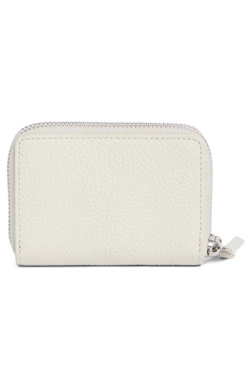 Allsaints Fetch Leather Card Wallet In White