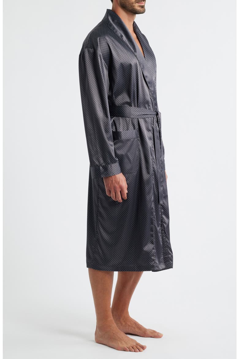 Dreams of Satin Robe, Alternate, color, BLACK