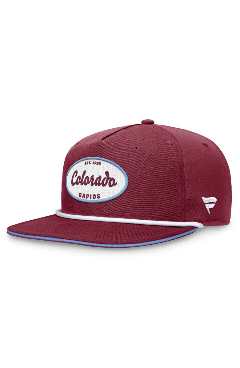 FANATICS Men's Fanatics Branded Garnet Colorado Rapids Iron Golf Snapback Hat, Alternate, color, 