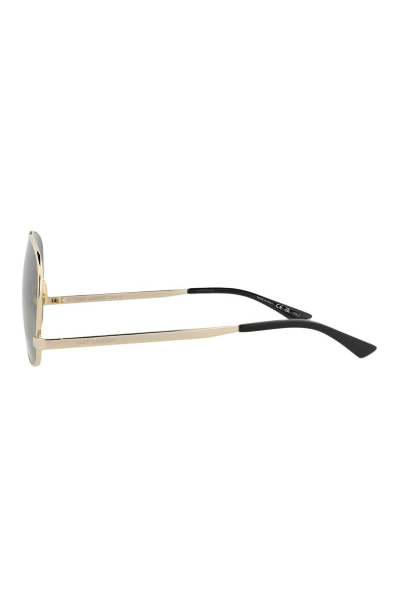 Leon 59mm Aviator Sunglasses, Alternate, color, GOLD GOLD GREEN
