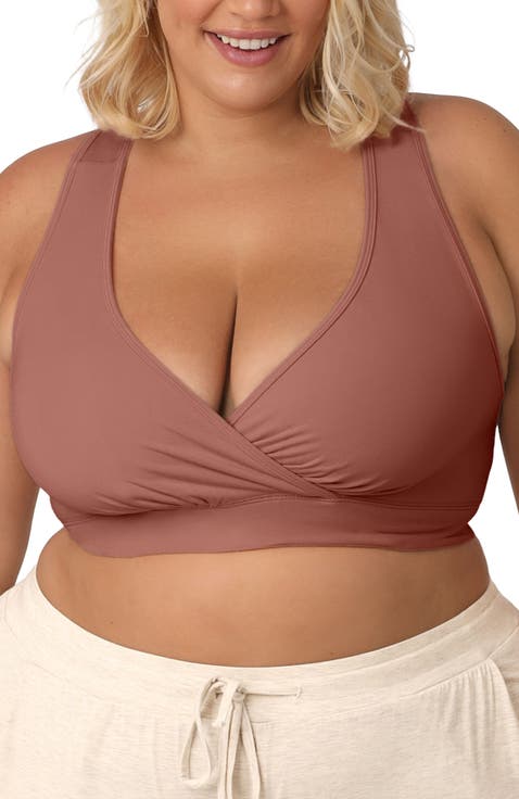 Busty French Terry Racerback Nursing & Sleep Bra - Fits Sizes 30E-46H