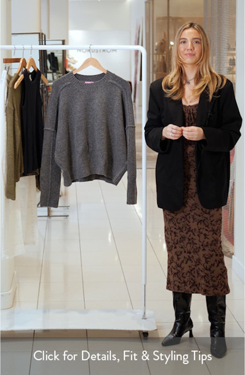 Shirley Oversize Crewneck Sweater, sales video thumbnail