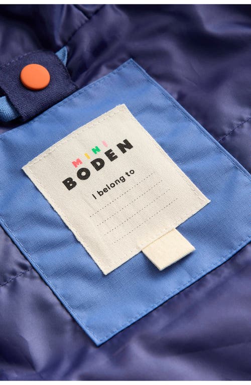 Mini Boden Kids' 4-in-1 Waterproof Jacket In Blue