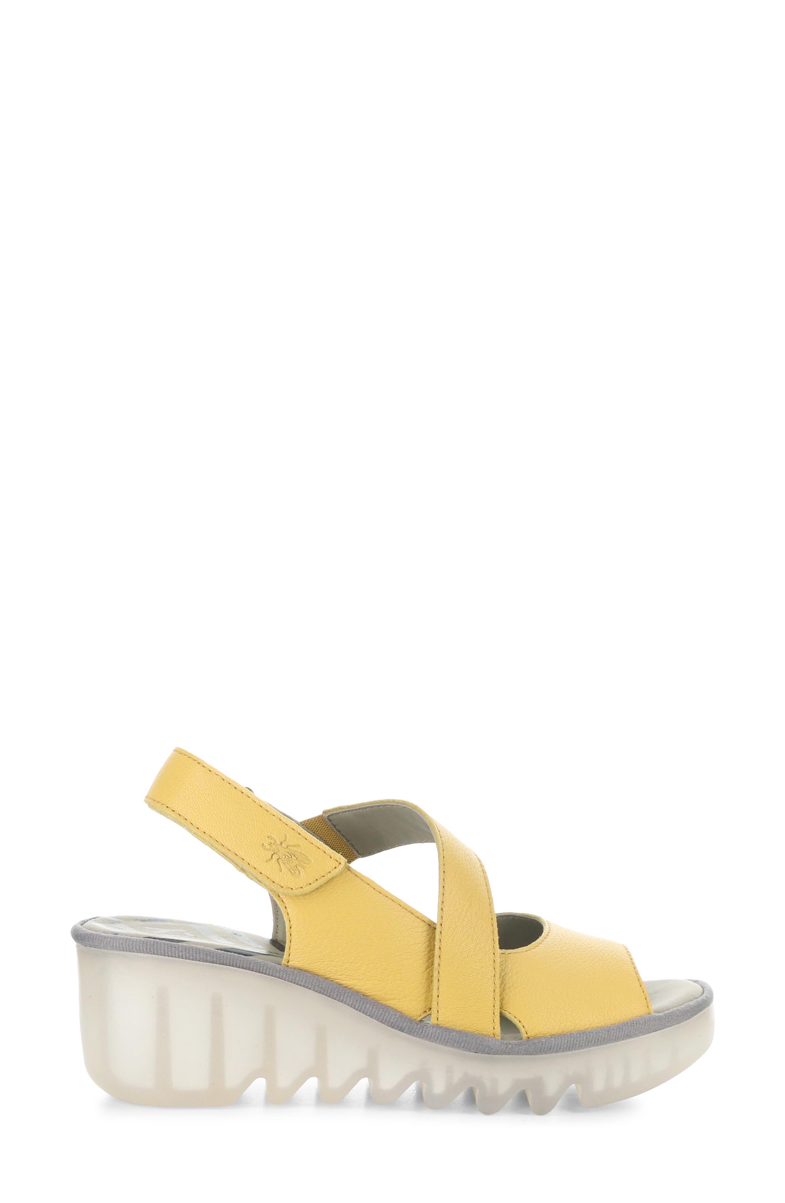 Basy Slingback Platform Wedge Sandal, Alternate, color, BUMBLEBEE