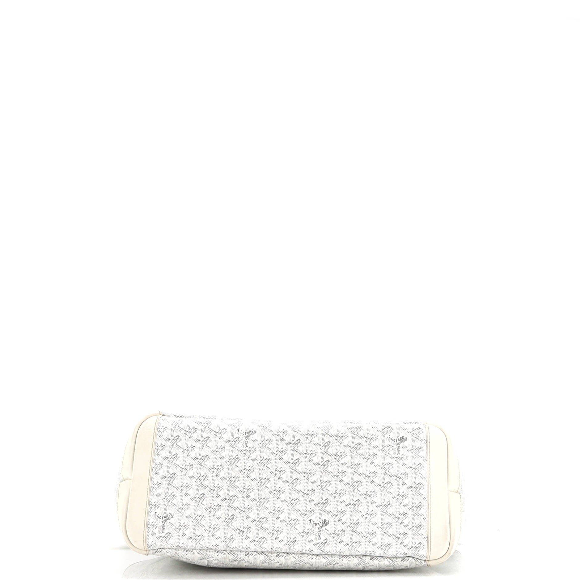 Pre-Owned Goyard Artois Tote Coated Canvas MM, Alternate, color, White