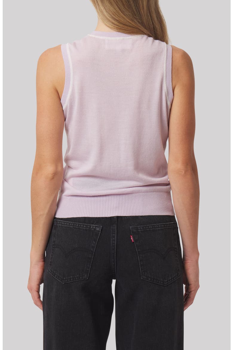 Lauren Wool Blend Vest, Alternate, color, PETAL PINK/ ANTIQUE WHITE