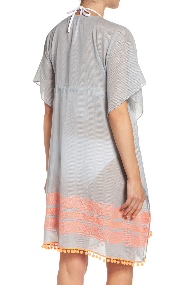 Pom Cover-Up Caftan, Alternate, color, LIGHT SHADOW
