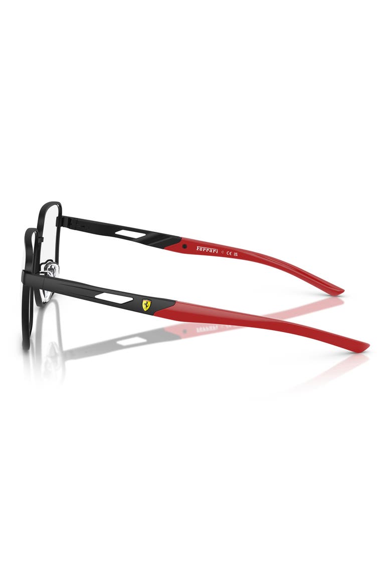 56mm Square Optical Glasses, Alternate, color, MATTE BLACK