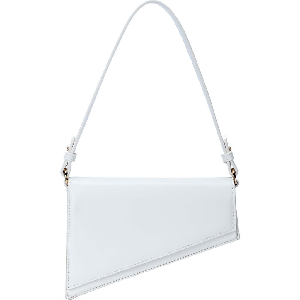 Madison West Mini Asymmetric Shoulder Bag In Cream