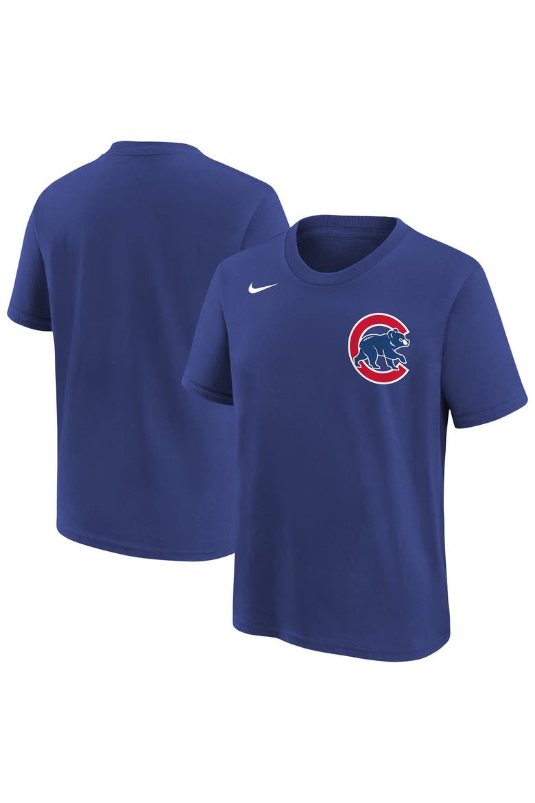 Youth Nike  Royal Chicago Cubs Wordmark T-Shirt, Main, color, Royal