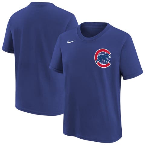 Youth Nike  Royal Chicago Cubs Wordmark T-Shirt