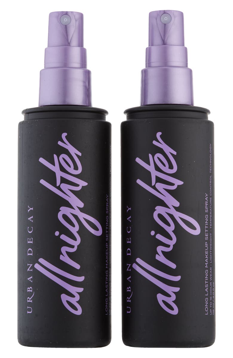 Urban Decay Double Team All Nighter Long Lasting Makeup Setting Spray Set USD $66 Value, Alternate, color,
