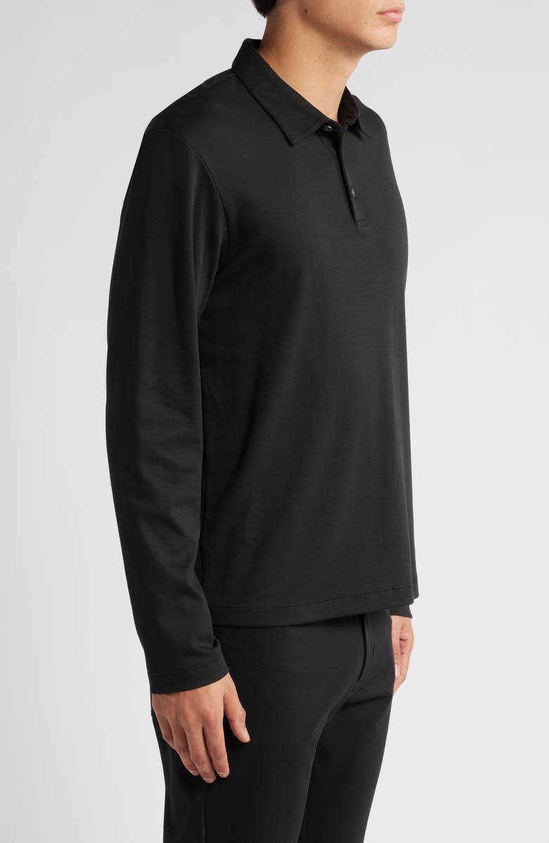 Theory Long Sleeve Cotton Polo, Alternate, color,