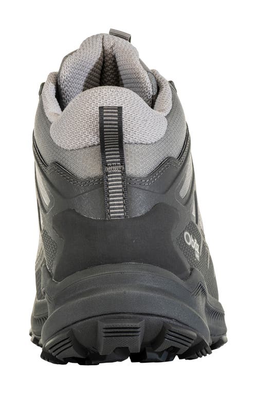 Oboz Katabatic Mid B-dry Waterproof Hiking Sneaker In Hazy Gray