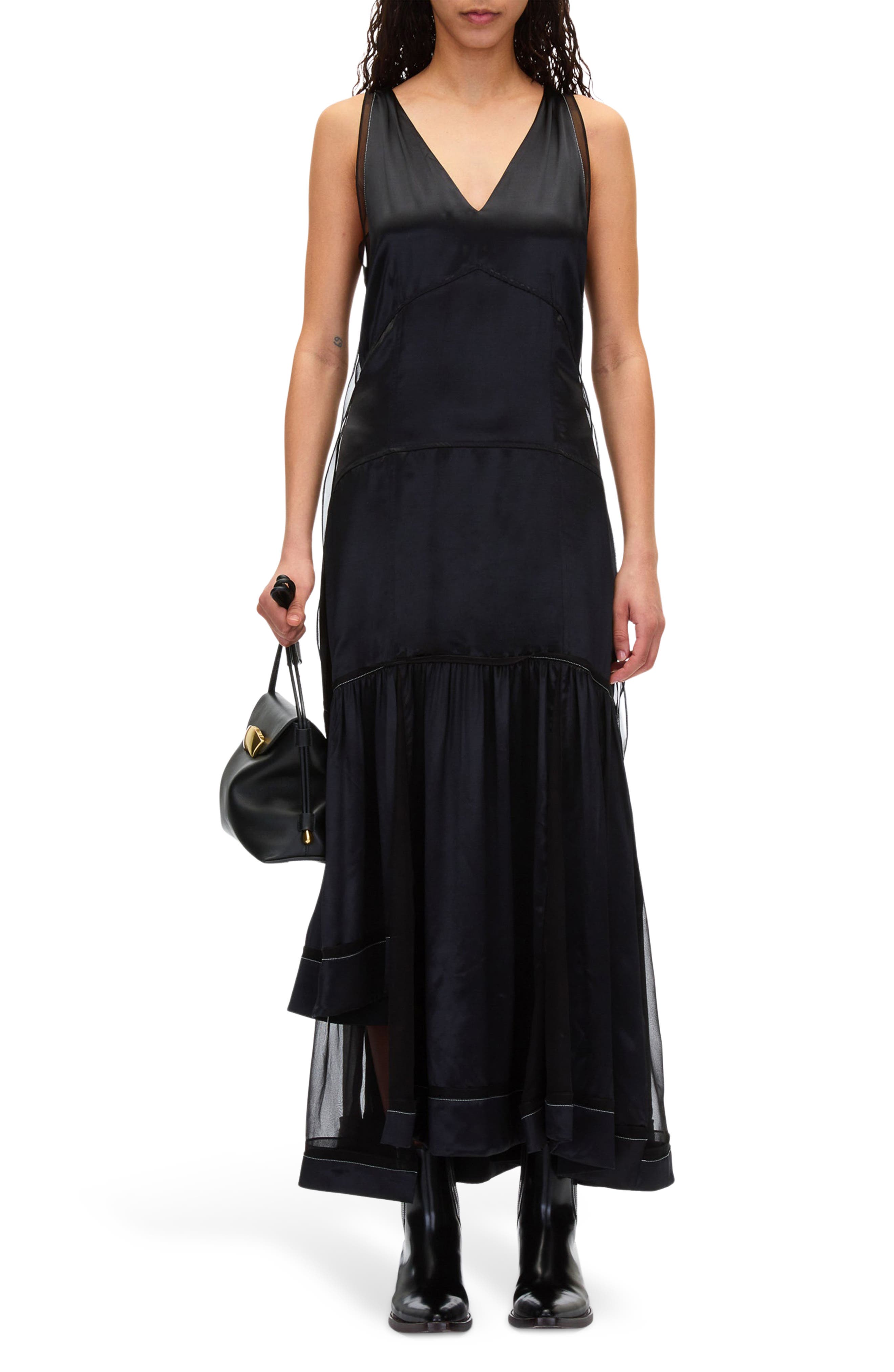 Liquid Satin Sleeveless Gown