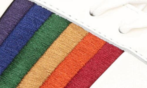 Kurt Geiger Lennon Rainbow-motif Low-top Leather Trainers