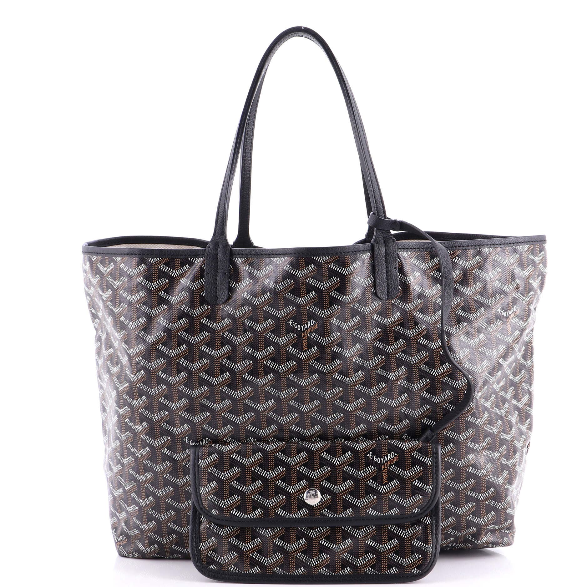 Pre-Owned Goyard Saint Louis Tote Coated Canvas PM, Alternate, color, Black