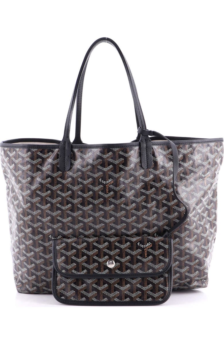 Pre-Owned Goyard Saint Louis Tote Coated Canvas PM, Alternate, color, Black
