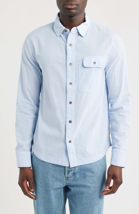 Tradesman Cotton Chambray Button-Up Shirt