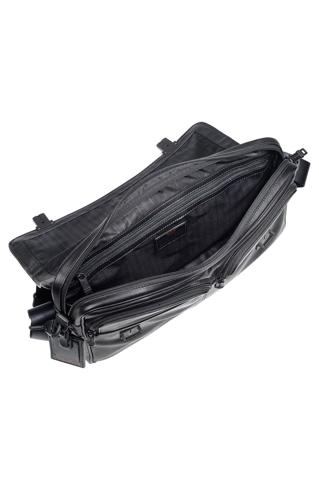 TUMI 'Alpha' Slim Flap Leather Briefcase, Alternate, color, 