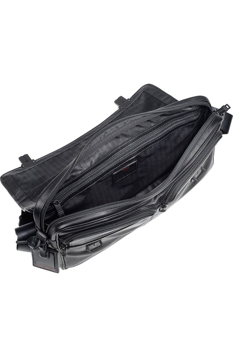 TUMI 'Alpha' Slim Flap Leather Briefcase, Alternate, color,