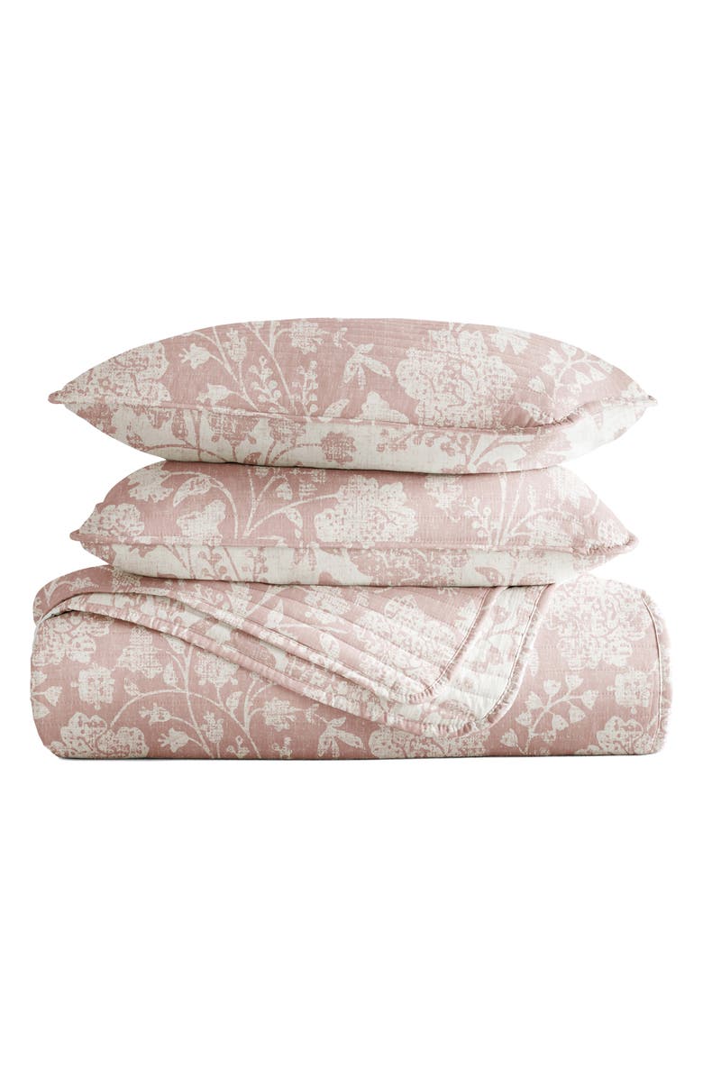 HOMESPUN Pattern Reversible Quilt & Sham Set, Main, color, 