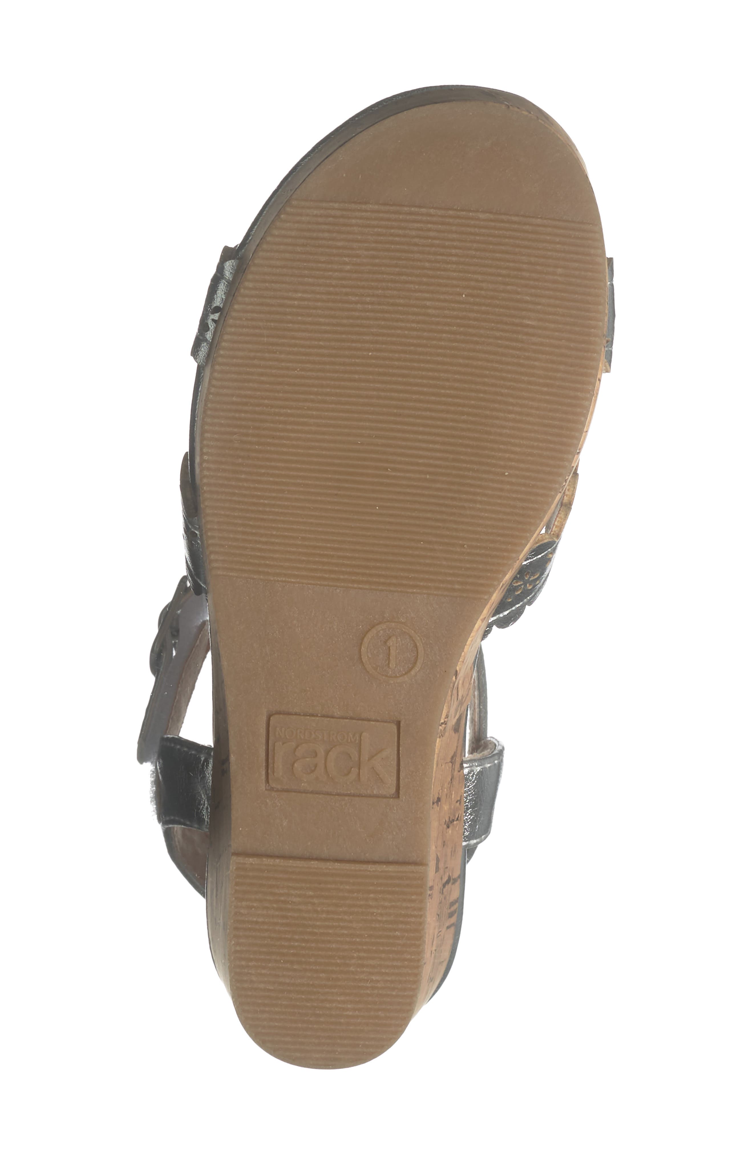 NORDSTROM RACK Kids' Jayde Wedge Sandal, Alternate, color, Silver