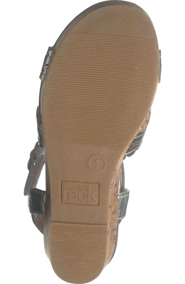 NORDSTROM RACK Kids' Jayde Wedge Sandal, Alternate, color, Silver