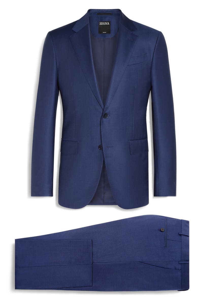 ZEGNA Centoventimila Couture Wool Suit, Alternate, color, Powder Blue