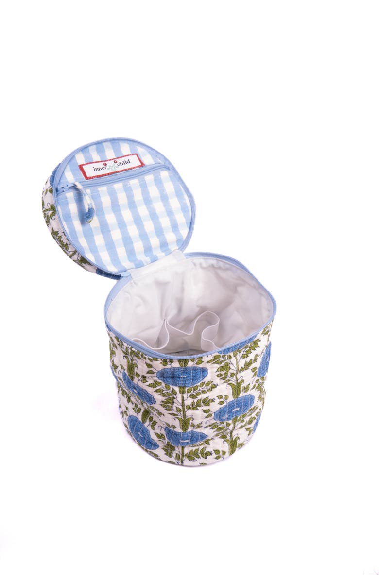 Inner Child Araminta Round Upright Makeup Bag, Alternate, color, Blue