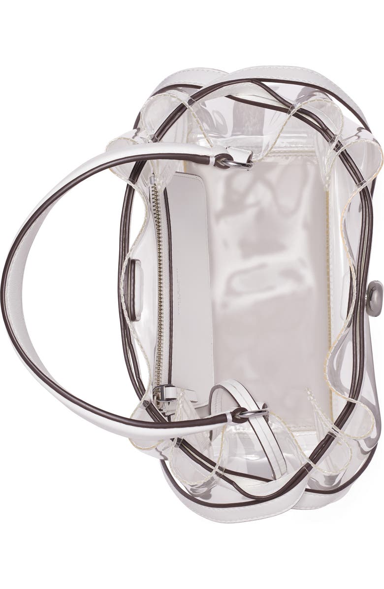 Tory Burch Romy Clear Bucket Bag, Alternate, color, Clear Water