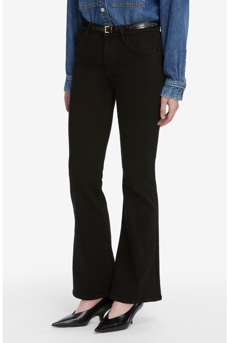 The Icon Flare Leg Jeans, Alternate, color, BLACK