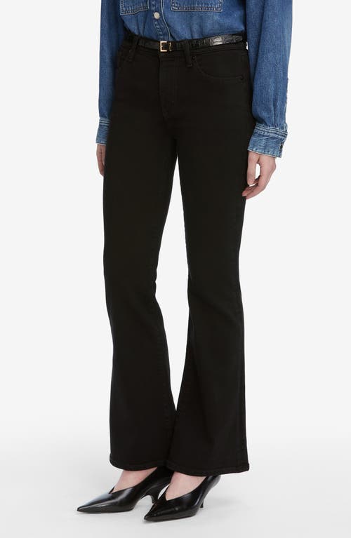 Frame The Icon Flare Leg Jeans In Black