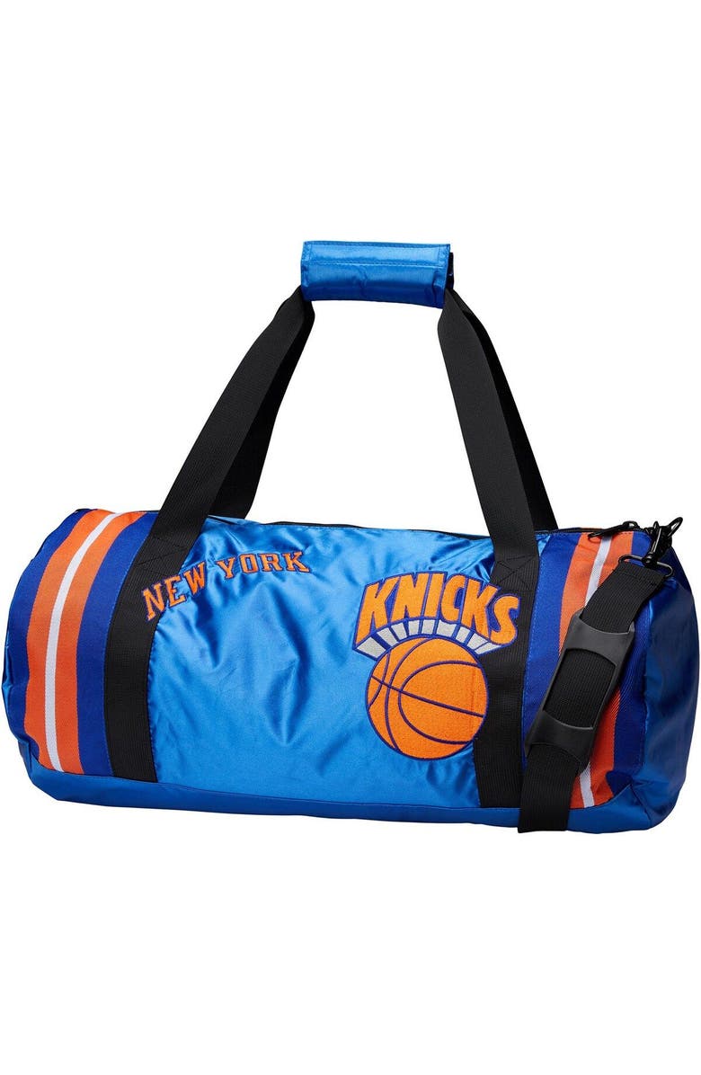 Mitchell & Ness New York Knicks Satin Duffel Bag, Main, color,