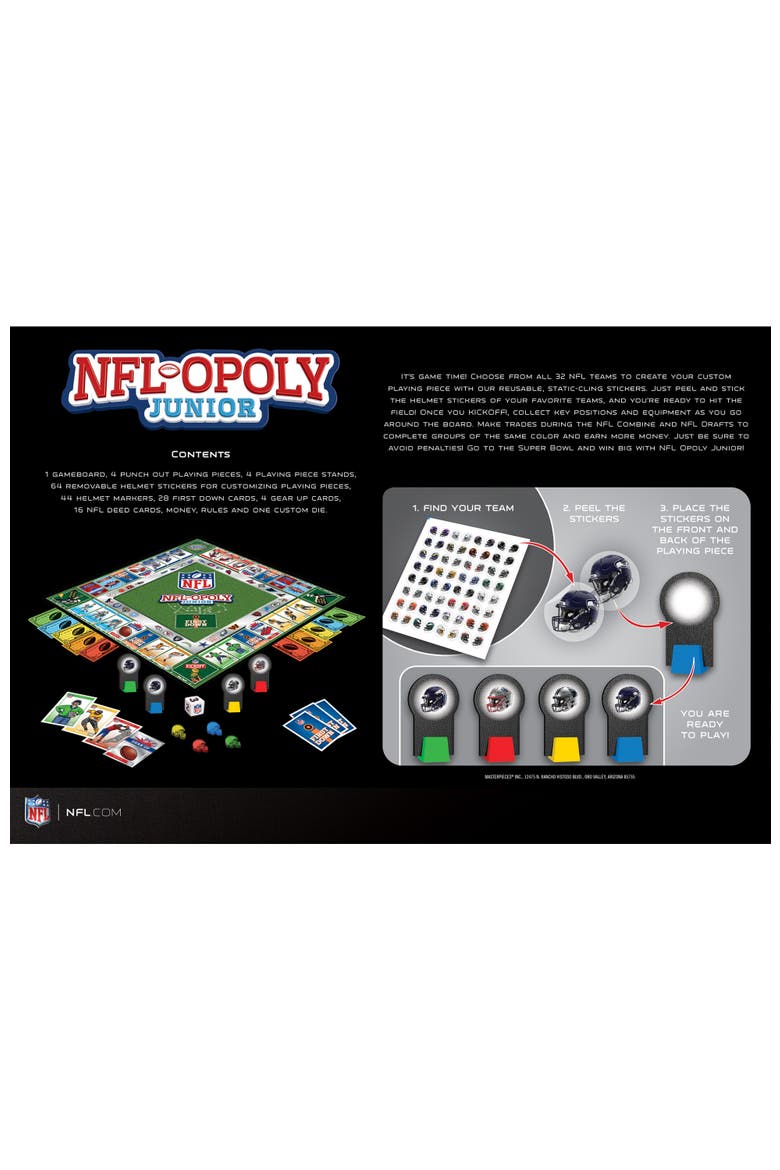 NFL Opoly Junior, Alternate, color, Multicolor