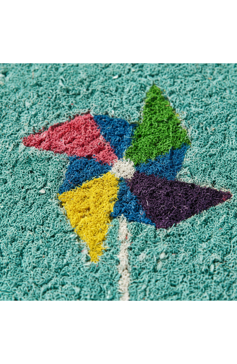 tag Pinwheel Coir Mat Multi Coir Summer, Alternate, color, Blue
